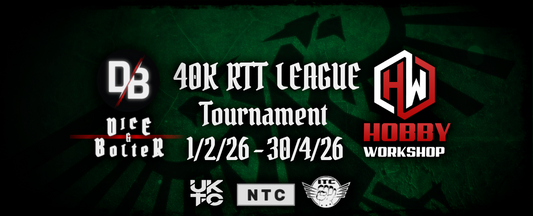 Dice & Bolter 40K 3 round League 2 @HobbyWorkshop - 1st Febuary - April 30th