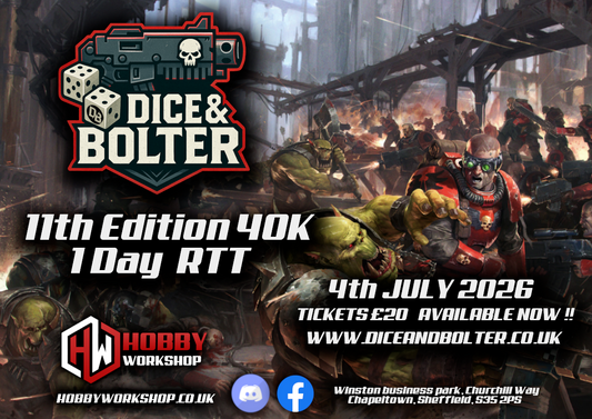 Dice & Bolter 40K RTT #5 @HobbyWorkshop  - 4th July